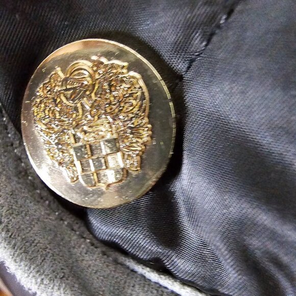 VINCE CAMUTO Quilted Faux Suede Trim Black Field Equestrian Jacket - Picture 14 of 16